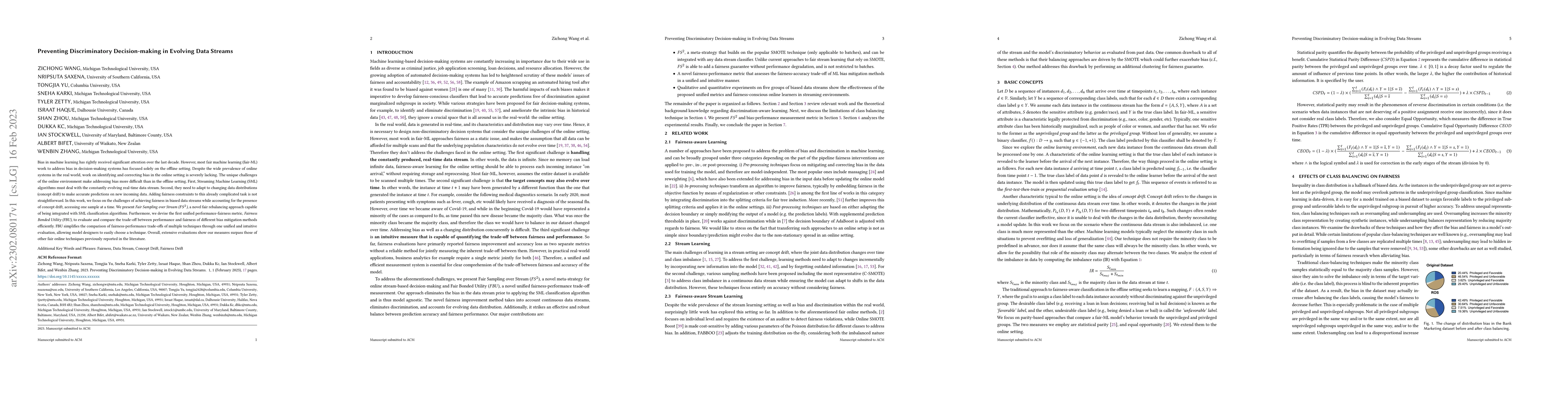 Thumbnail for Preventing Discriminatory Decision-making in Evolving Data Streams