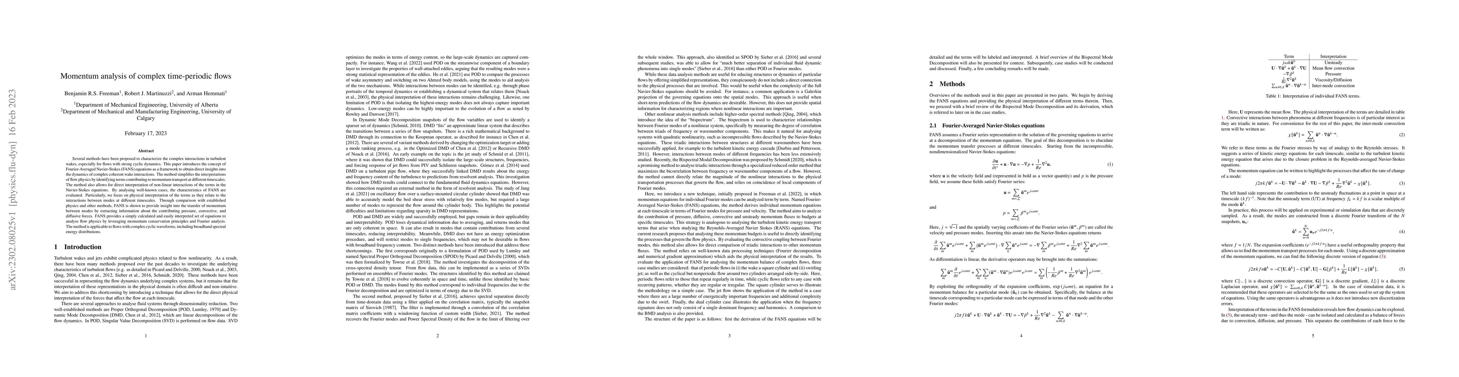 Thumbnail for Momentum analysis of complex time-periodic flows