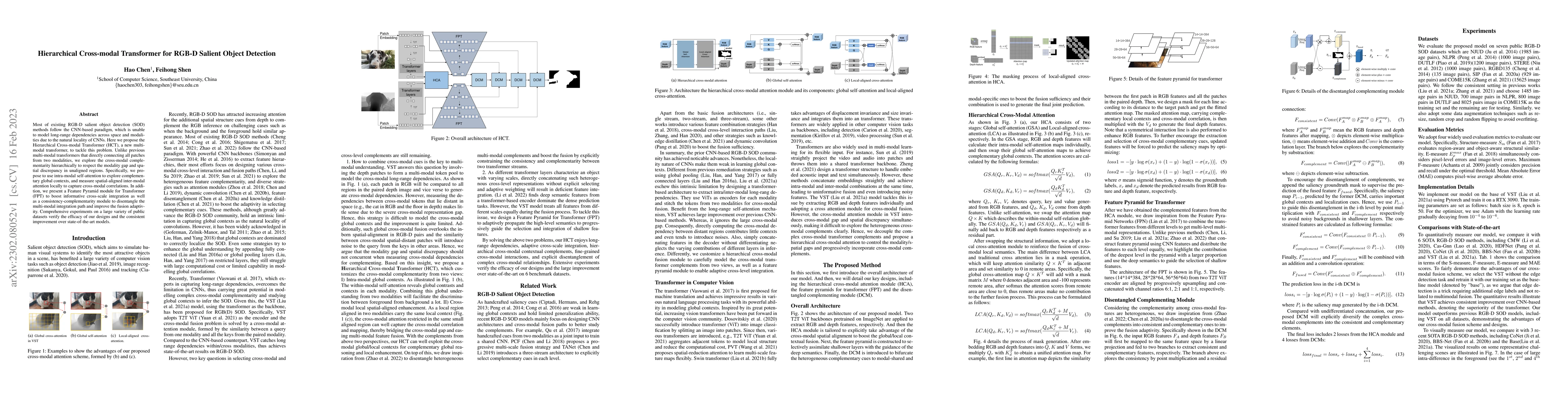 Thumbnail for Hierarchical Cross-modal Transformer for RGB-D Salient Object Detection