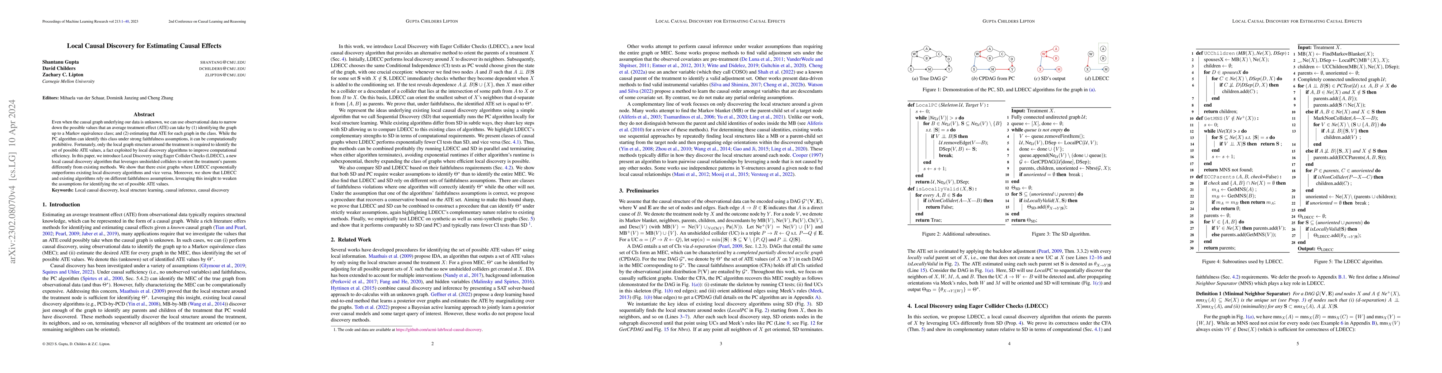 Thumbnail for Local Causal Discovery for Estimating Causal Effects