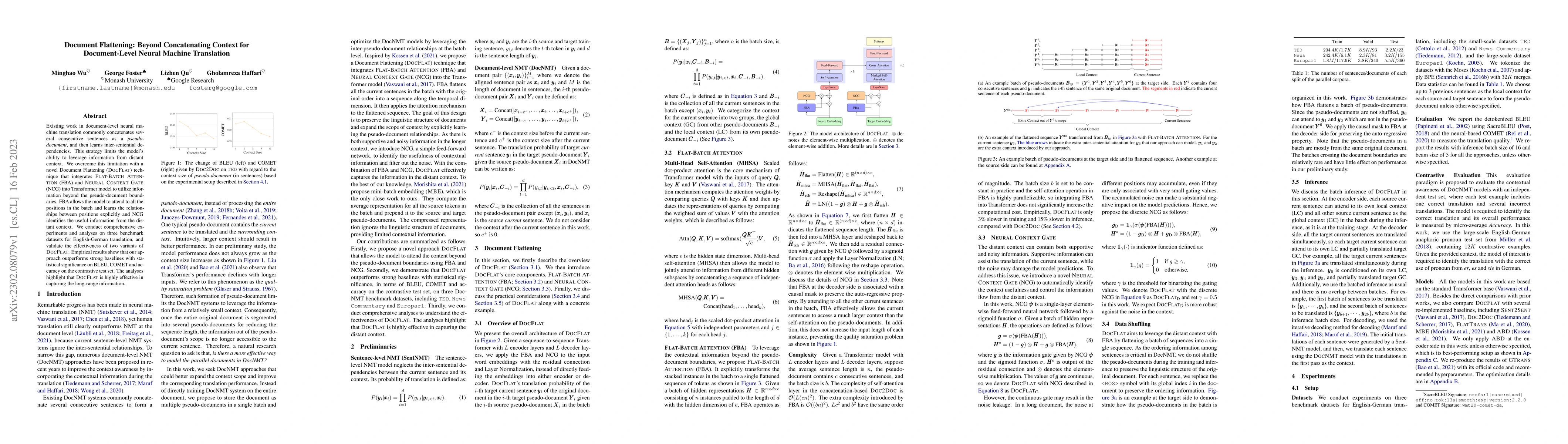 Thumbnail for Document Flattening: Beyond Concatenating Context for Document-Level
  Neural Machine Translation