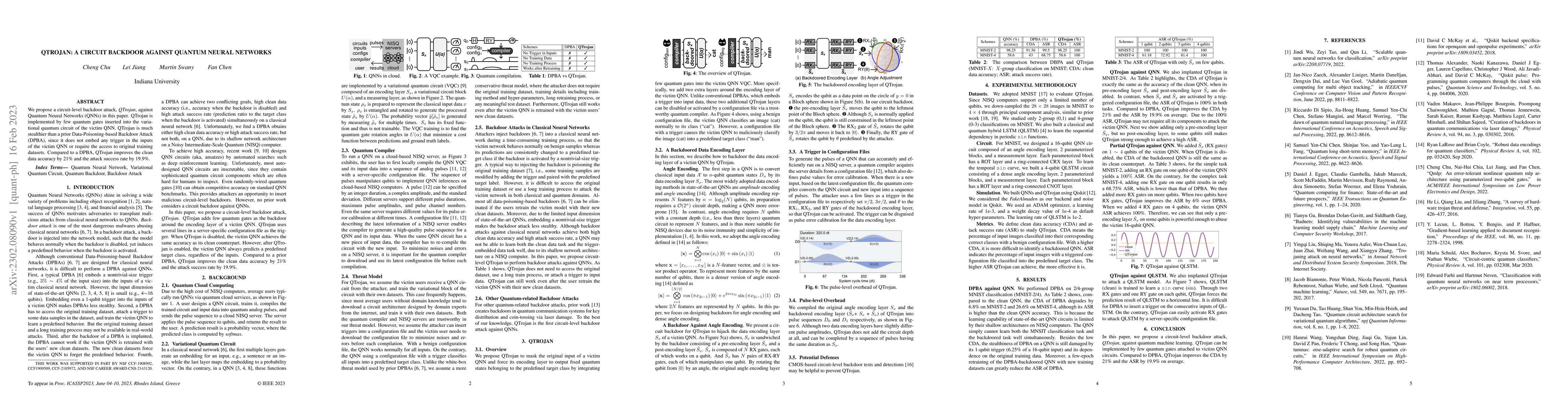 Thumbnail for QTrojan: A Circuit Backdoor Against Quantum Neural Networks