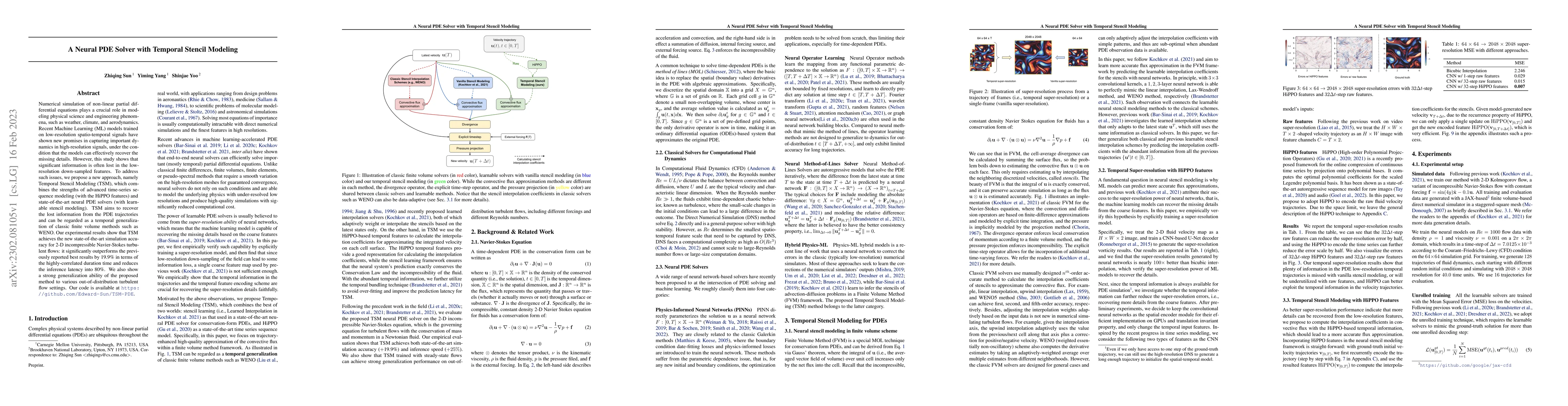 Thumbnail for A Neural PDE Solver with Temporal Stencil Modeling