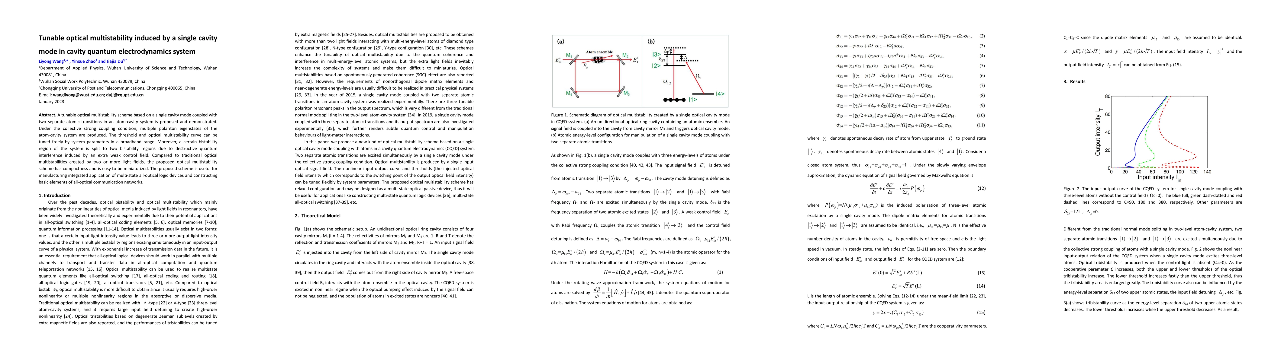 Thumbnail for Tunable optical multistability induced by a single cavity mode in cavity
  quantum electrodynamics system