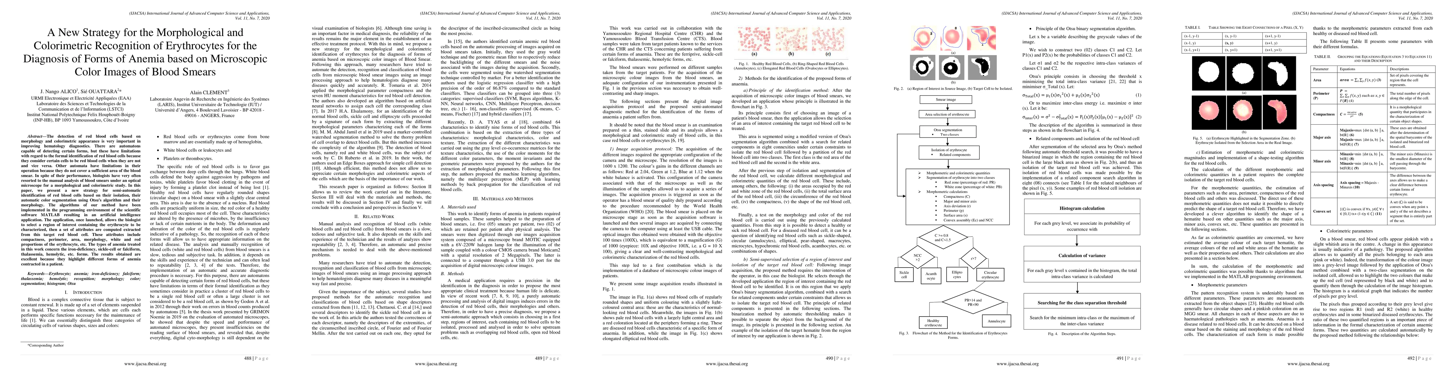Thumbnail for A New Strategy for the Morphological and Colorimetric Recognition of
  Erythrocytes for the Diagnosis of Forms of Anemia based on Microscopic Color
  Images of Blood Smears