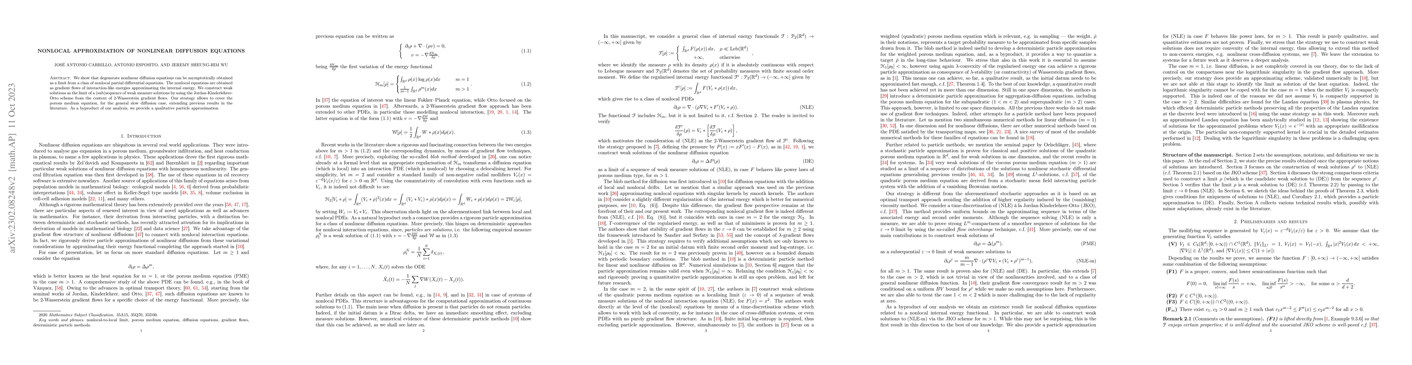 Thumbnail for Nonlocal approximation of nonlinear diffusion equations