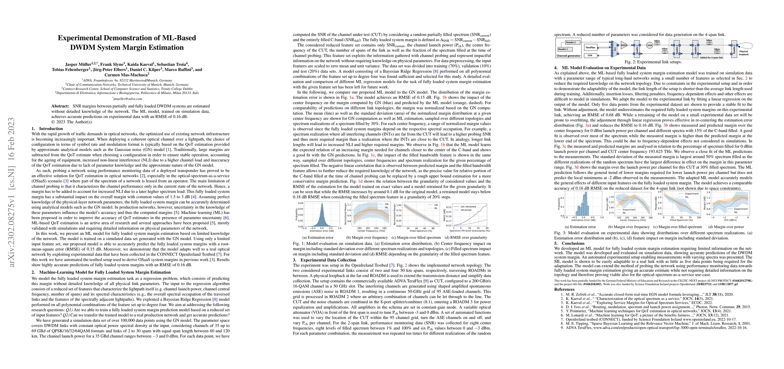 Thumbnail for Experimental Demonstration of ML-Based DWDM System Margin Estimation