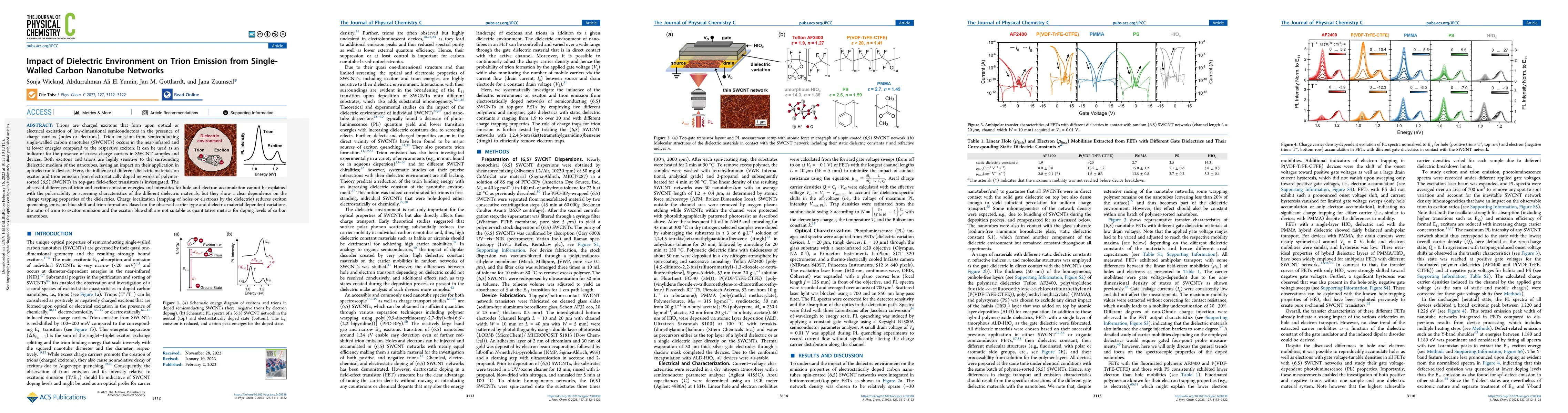 Thumbnail for Impact of Dielectric Environment on Trion Emission from Single-Walled
  Carbon Nanotube Networks