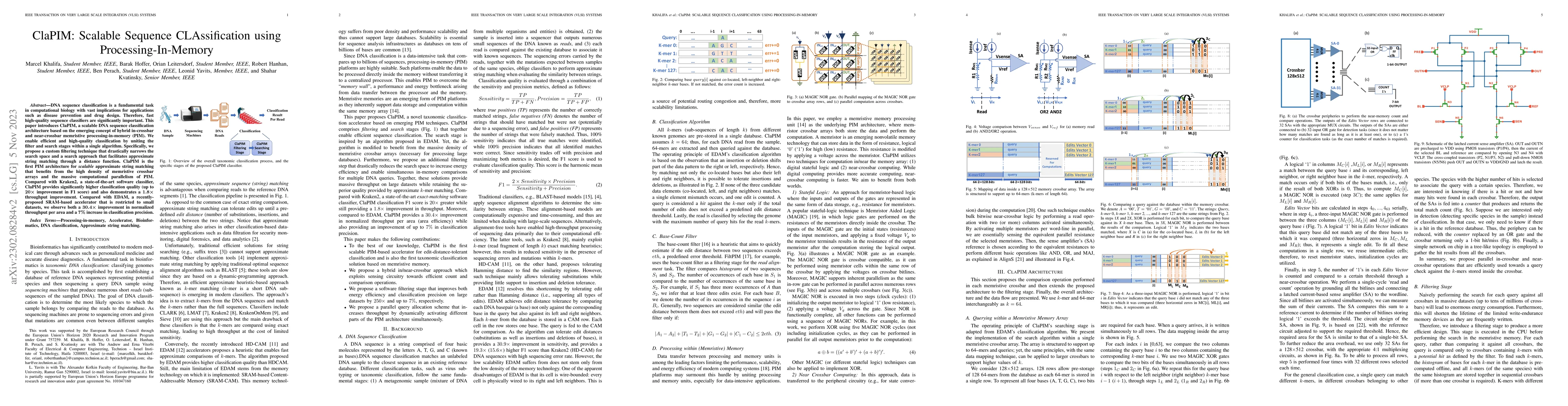 Thumbnail for ClaPIM: Scalable Sequence CLAssification using Processing-In-Memory