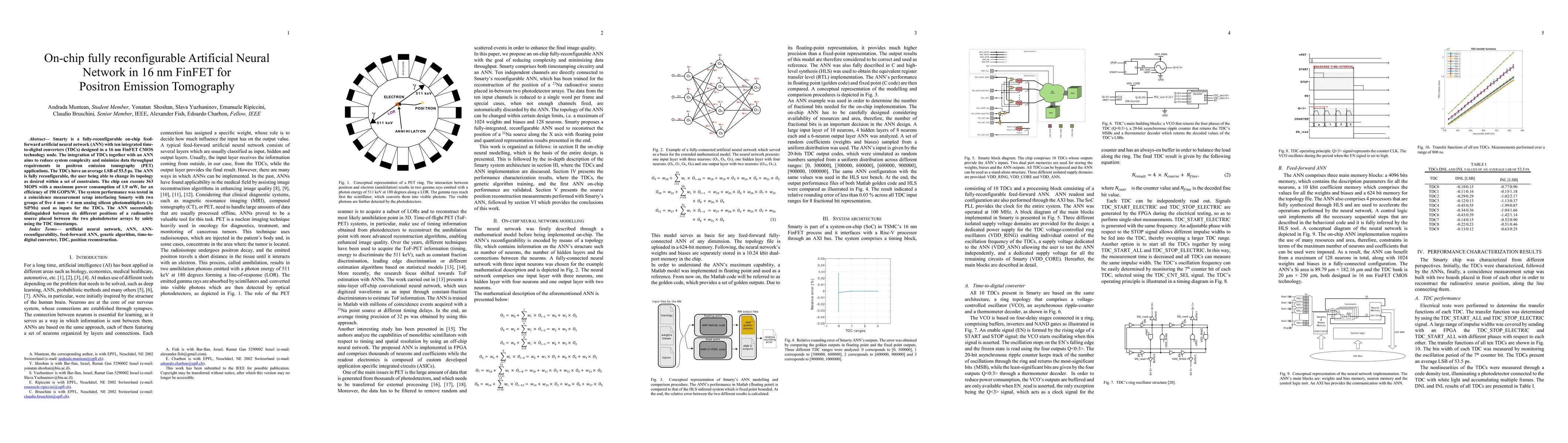 Thumbnail for On-chip fully reconfigurable Artificial Neural Network in 16 nm FinFET
  for Positron Emission Tomography
