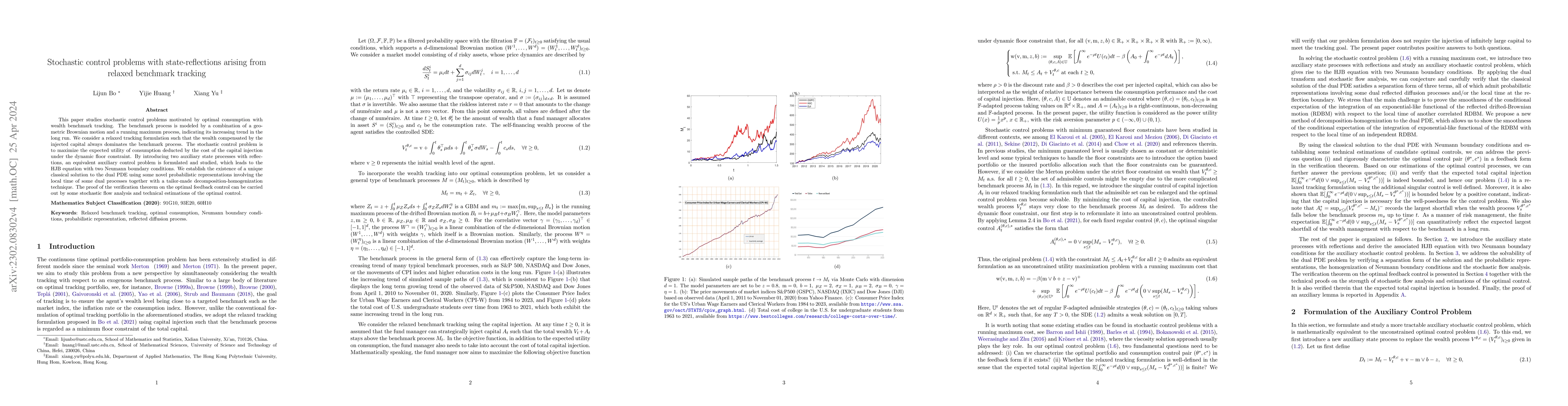 Thumbnail for Stochastic control problems with state-reflections arising from relaxed
  benchmark tracking