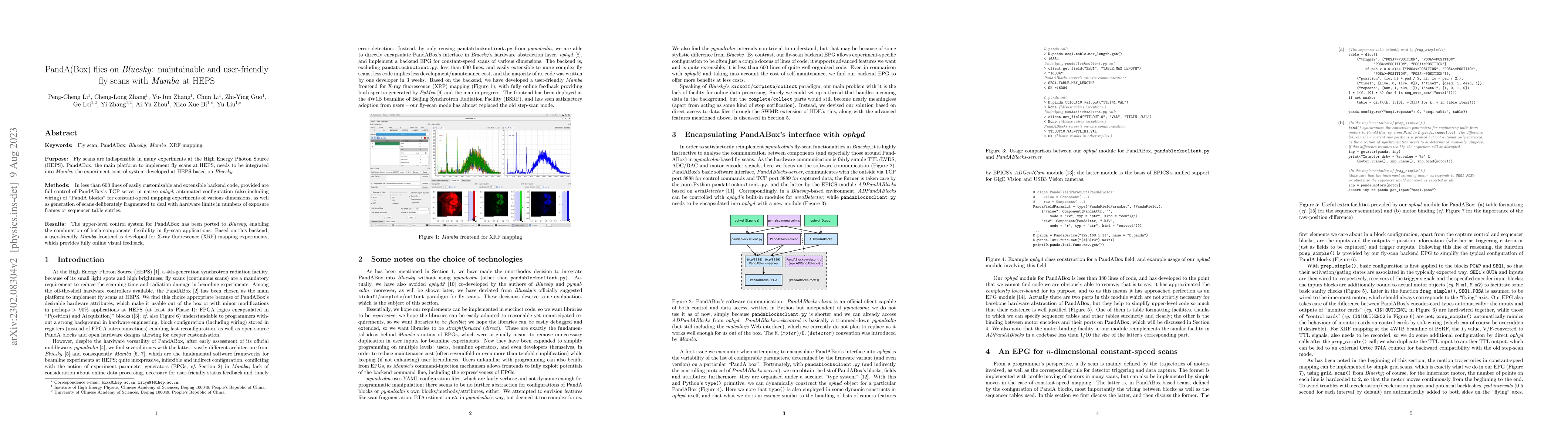 Thumbnail for PandA(Box) flies on Bluesky: maintainable and user-friendly fly scans
  with Mamba at HEPS