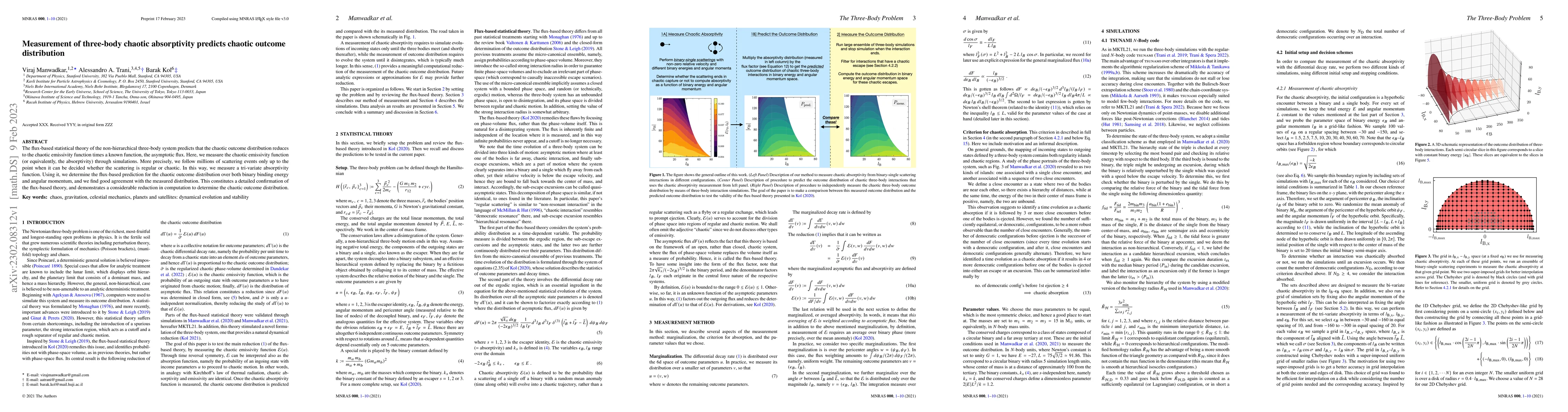 Thumbnail for Measurement of three-body chaotic absorptivity predicts chaotic outcome
  distribution