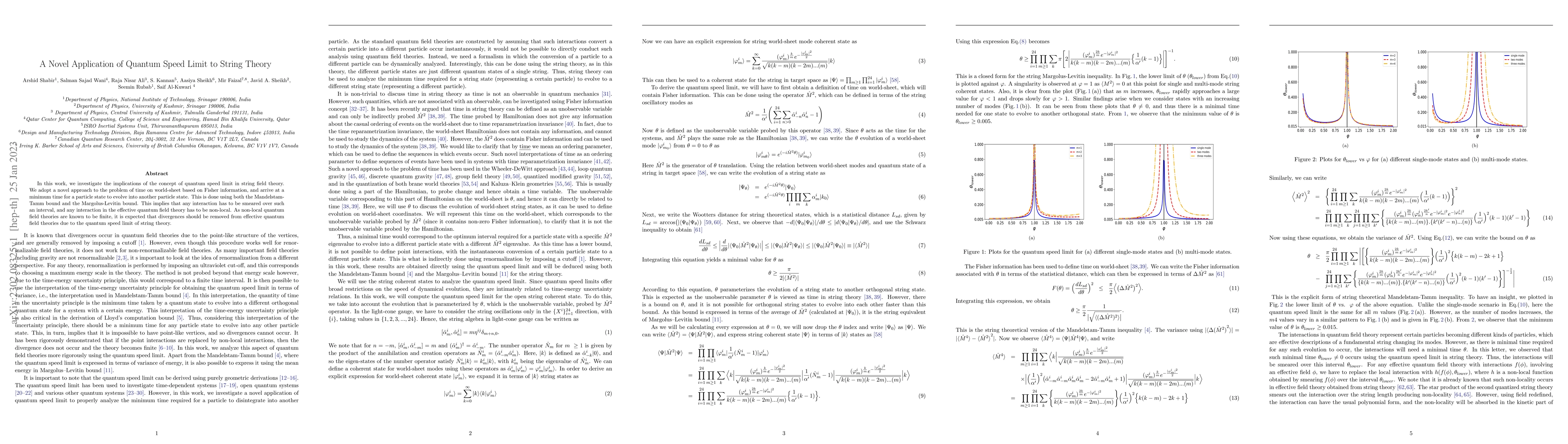 Thumbnail for A Novel Application of Quantum Speed Limit to String Theory