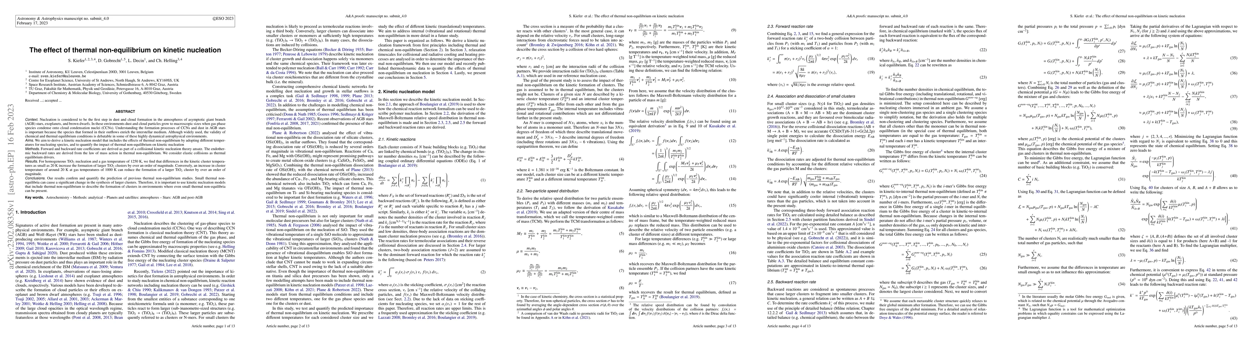 Thumbnail for The effect of thermal non-equilibrium on kinetic nucleation