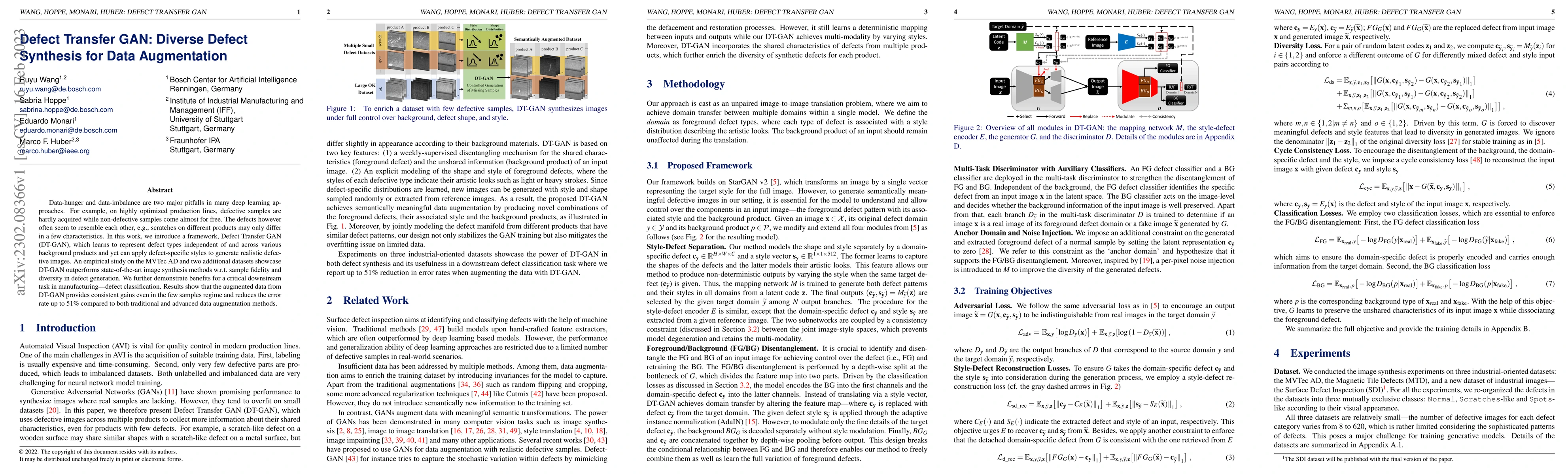 Thumbnail for Defect Transfer GAN: Diverse Defect Synthesis for Data Augmentation