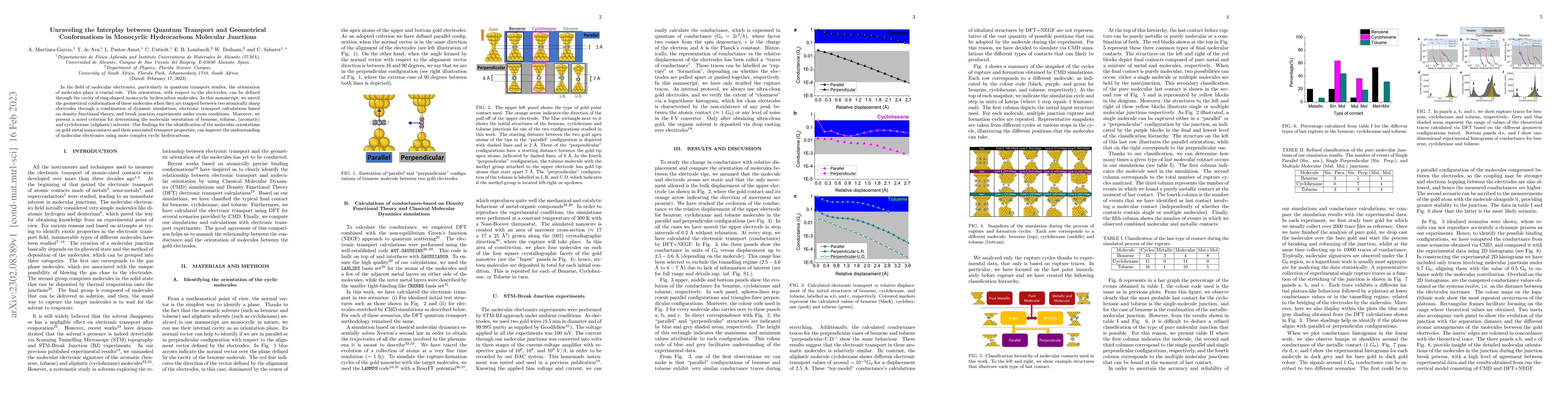 Thumbnail for Unraveling the Interplay between Quantum Transport and Geometrical
  Conformations in Monocyclic Hydrocarbons Molecular Junctions
