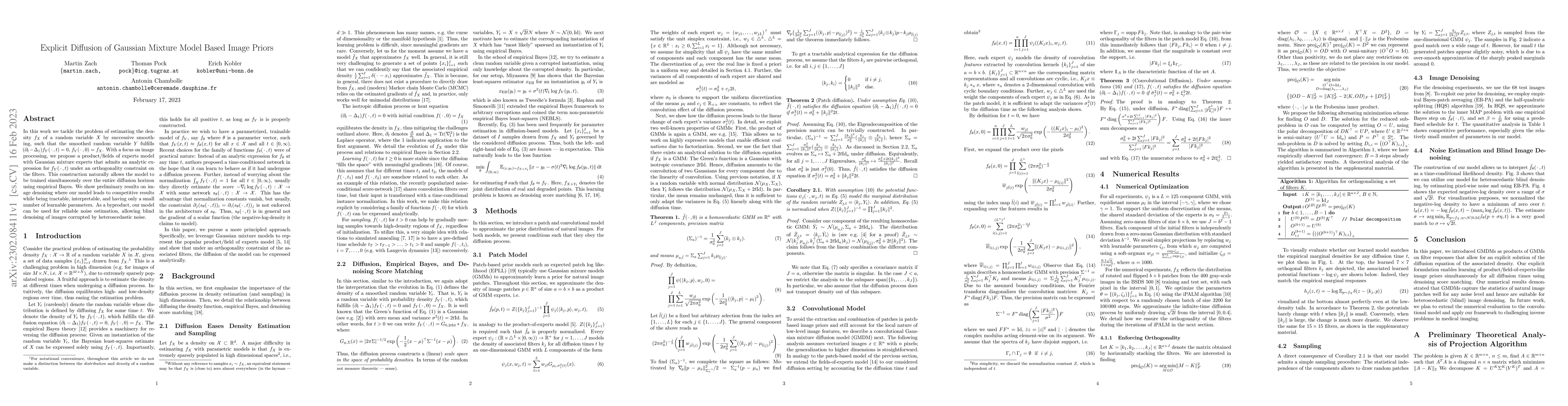 Thumbnail for Explicit Diffusion of Gaussian Mixture Model Based Image Priors