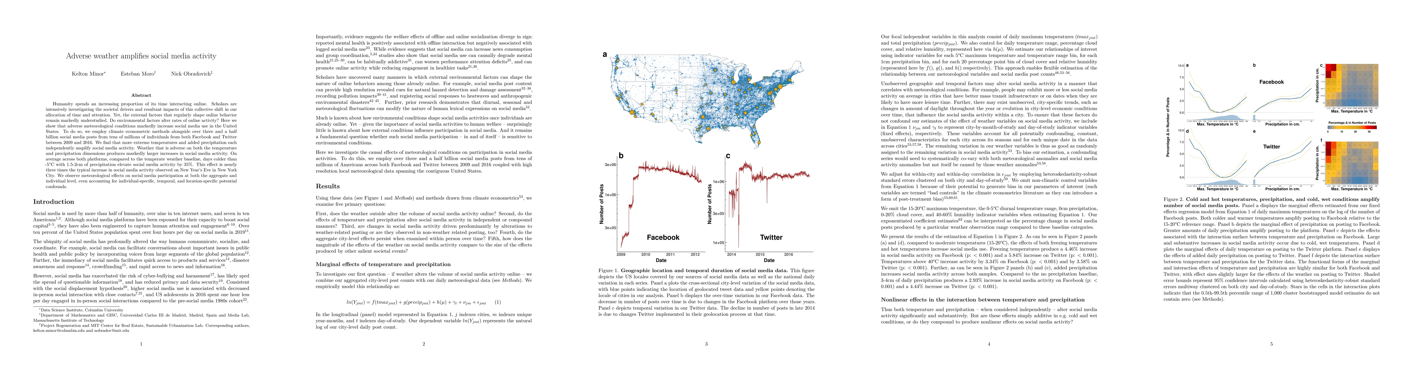 Thumbnail for Adverse weather amplifies social media activity
