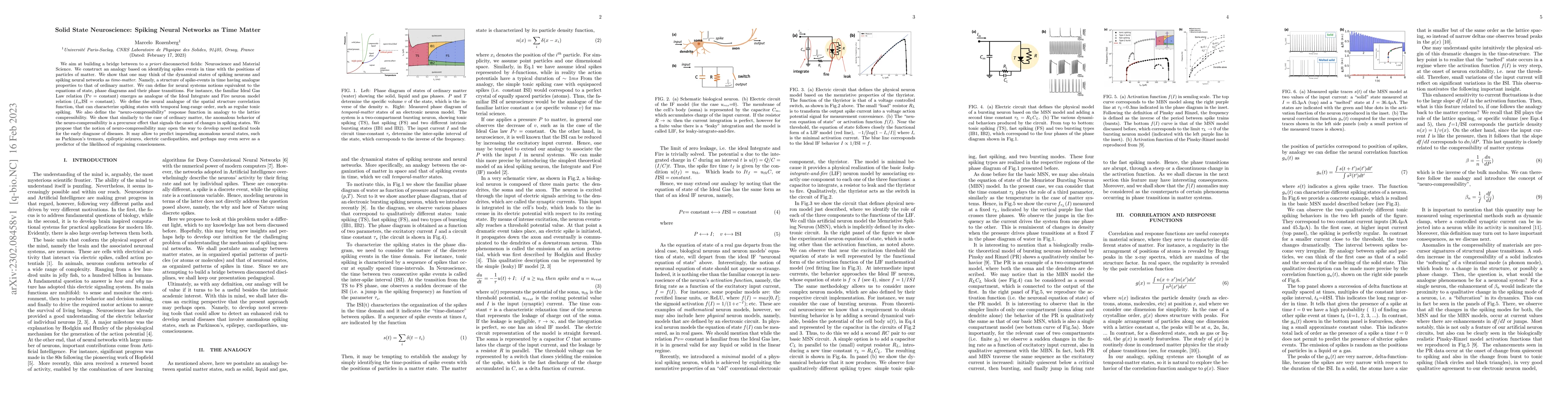 Thumbnail for Solid State Neuroscience: Spiking Neural Networks as Time Matter