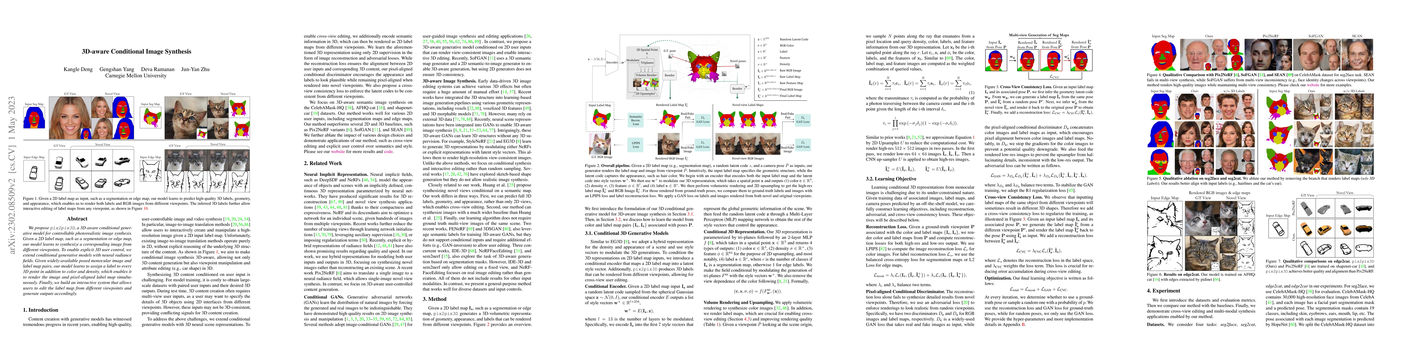 Thumbnail for 3D-aware Conditional Image Synthesis