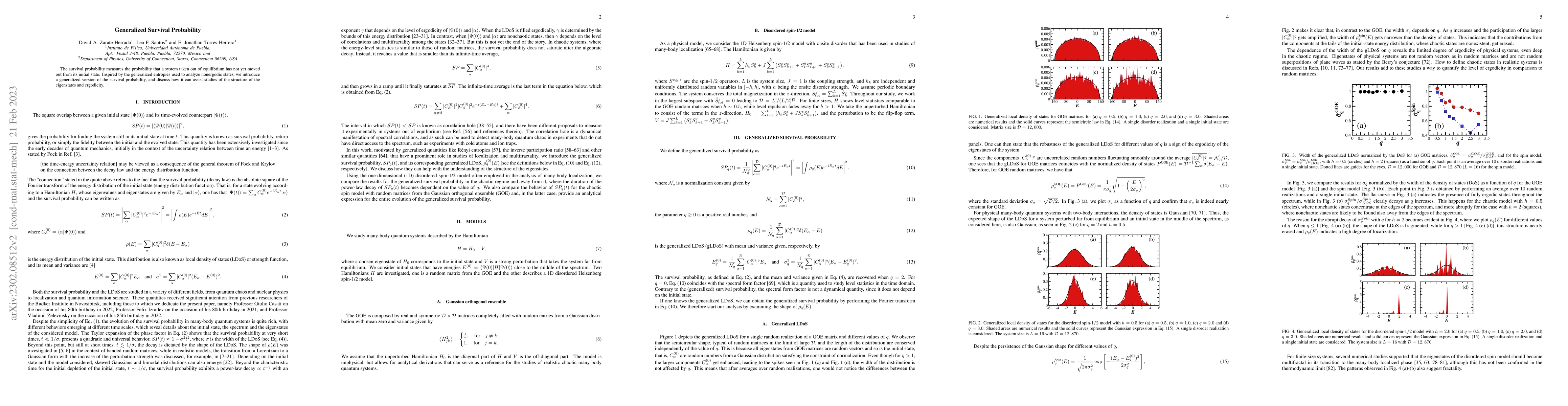 Thumbnail for Generalized Survival Probability
