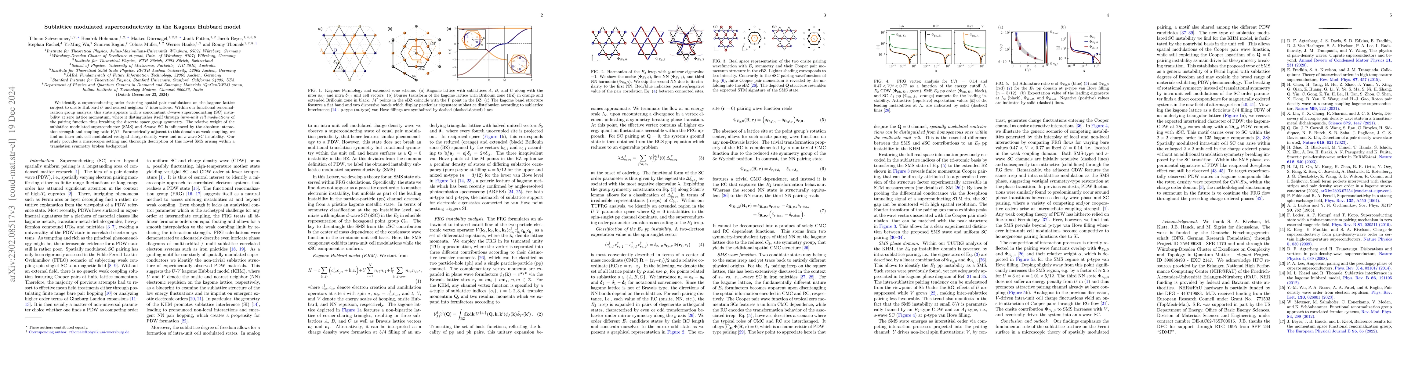 Thumbnail for Spatially modulated superconductivity in the Kagome Hubbard model