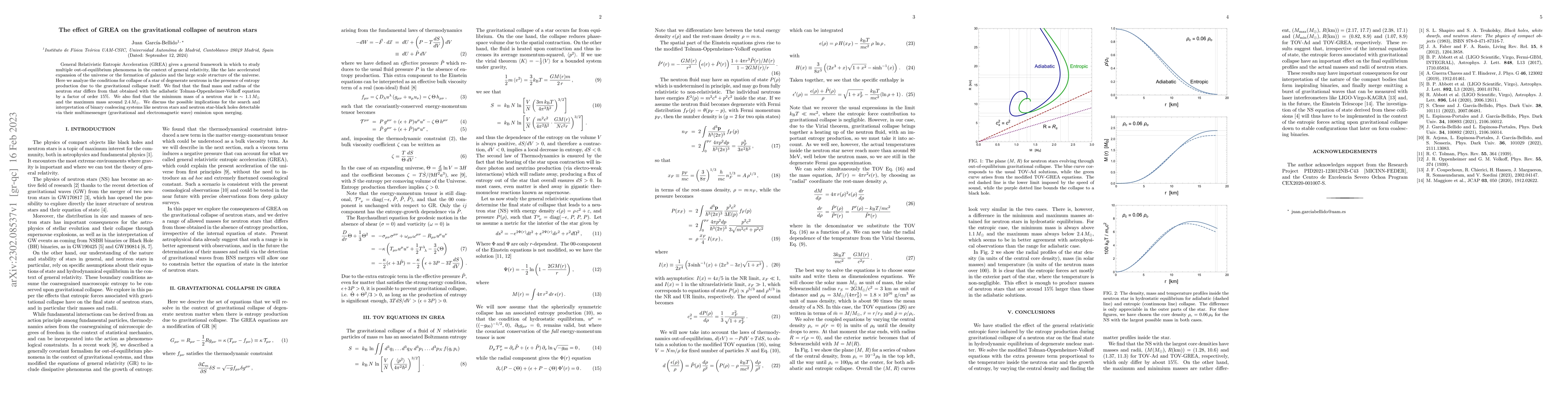 Thumbnail for The effect of GREA on the gravitational collapse of neutron stars