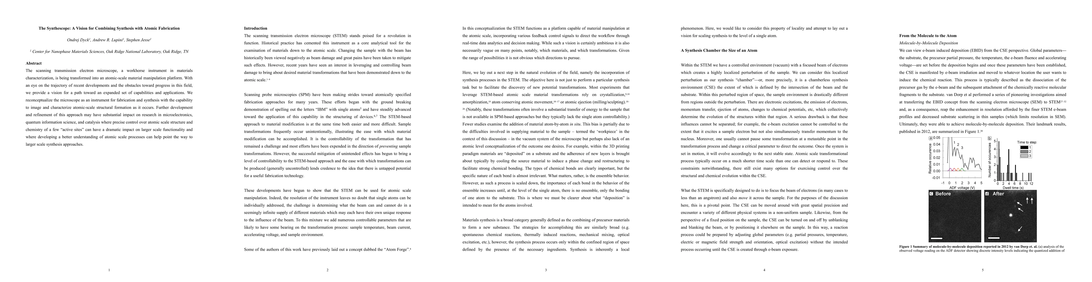 Thumbnail for The Synthescope: A Vision for Combining Synthesis with Atomic
  Fabrication