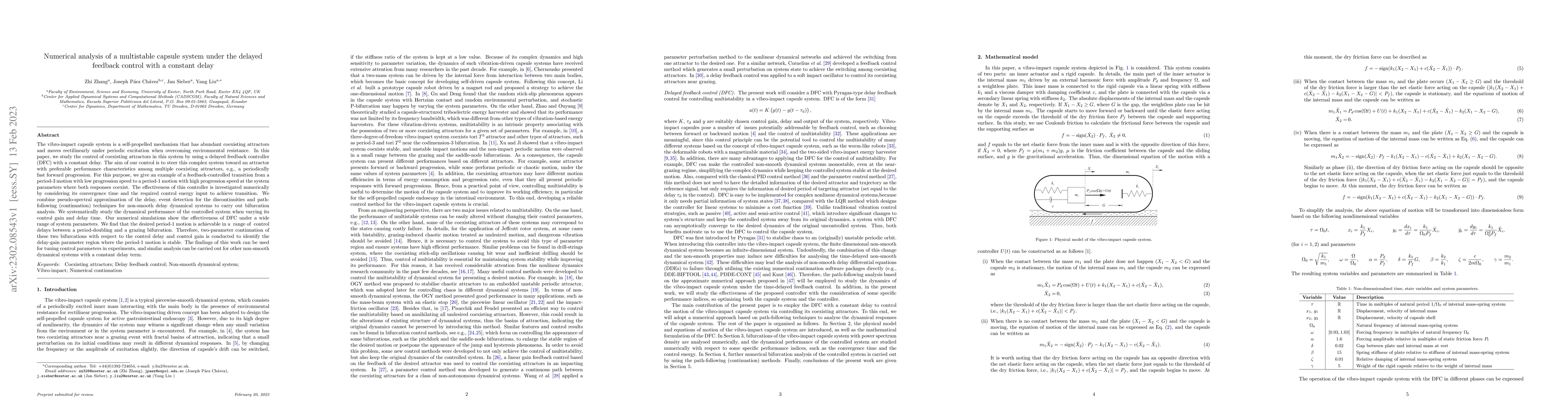 Thumbnail for Numerical analysis of a multistable capsule system under the delayed
  feedback control with a constant delay