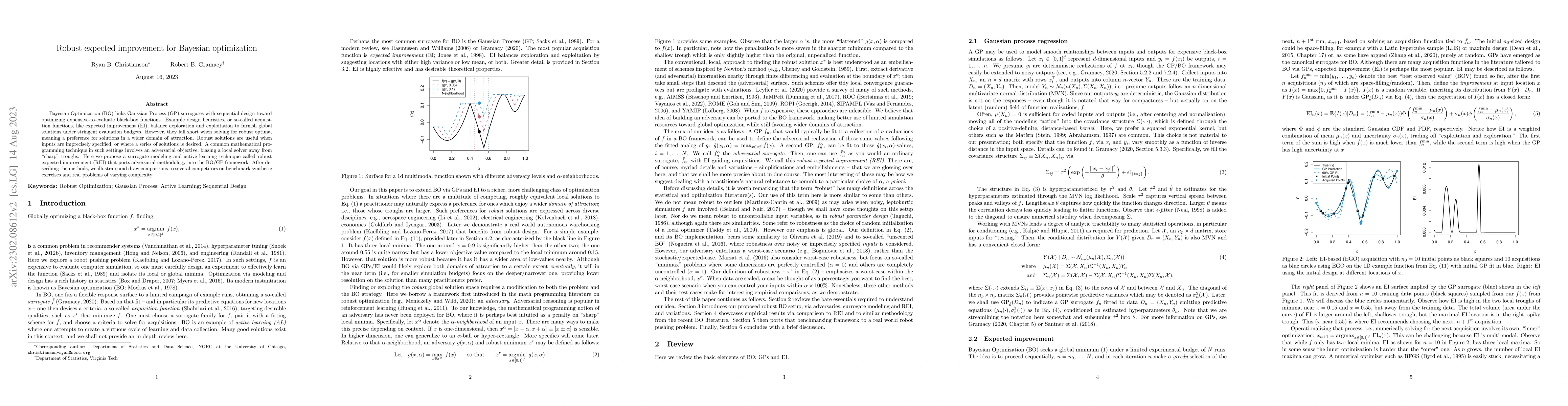 Thumbnail for Robust expected improvement for Bayesian optimization