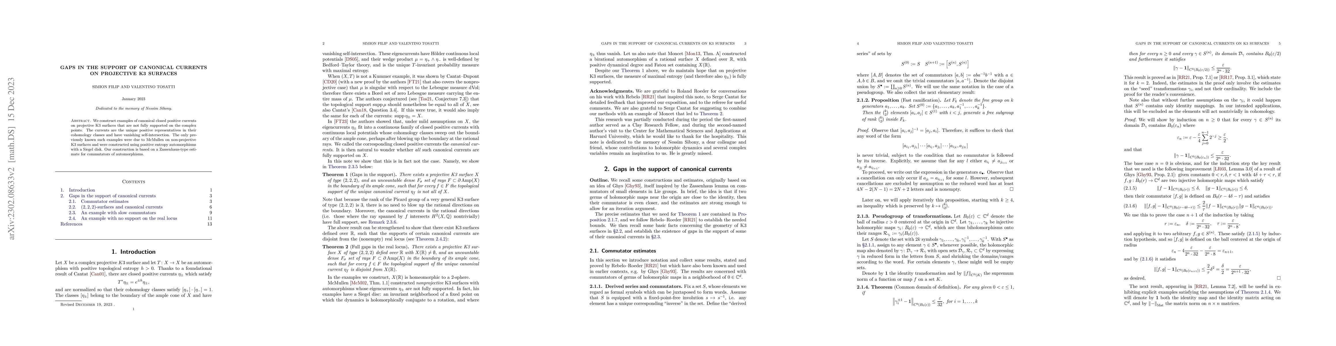 Thumbnail for Gaps in the support of canonical currents on projective K3 surfaces