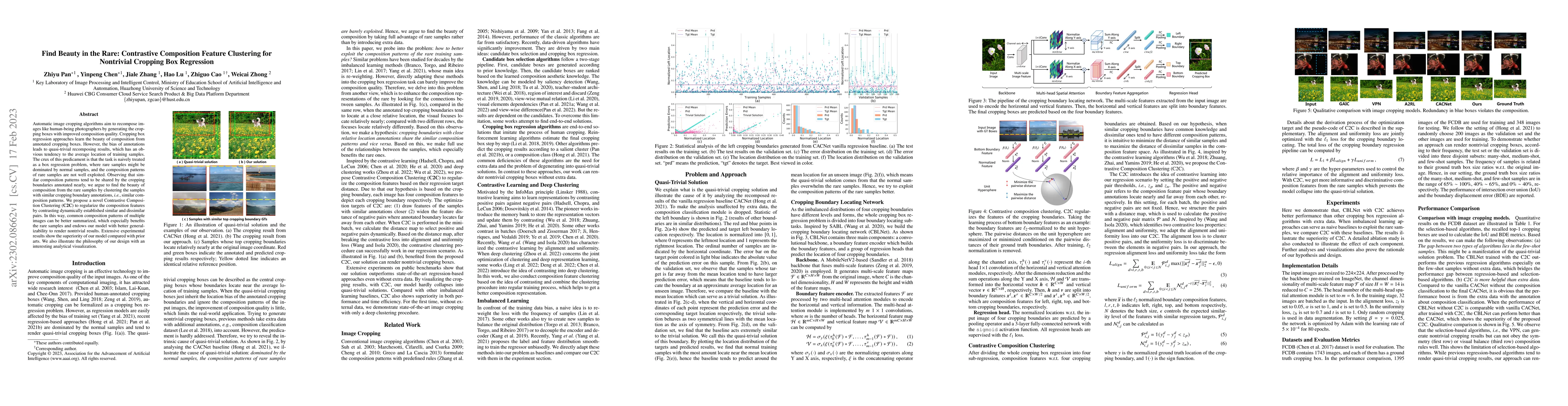 Thumbnail for Find Beauty in the Rare: Contrastive Composition Feature Clustering for
  Nontrivial Cropping Box Regression