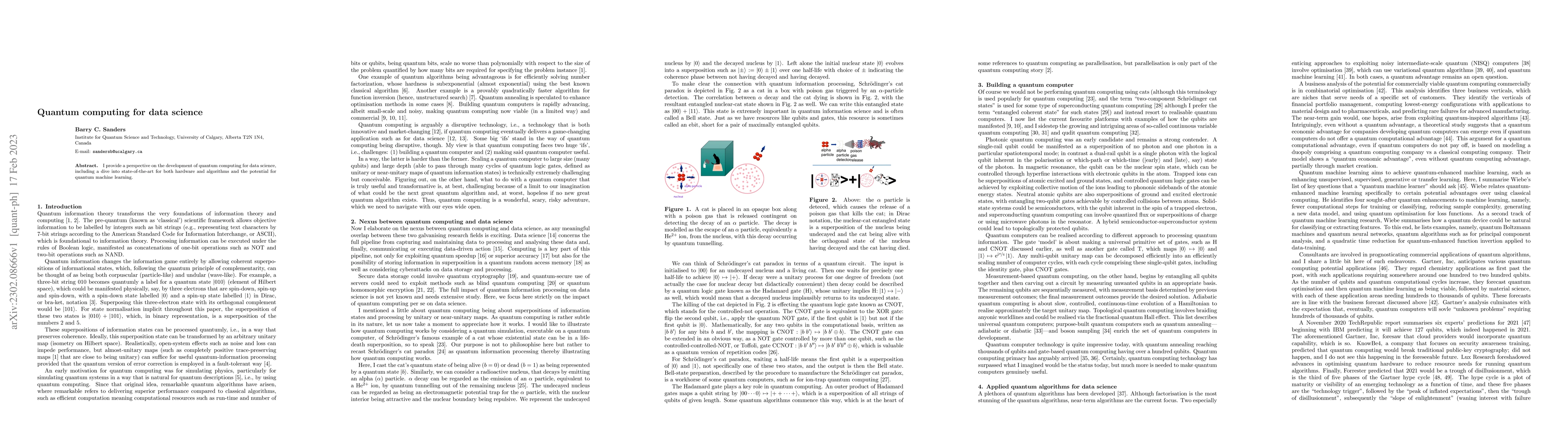 Thumbnail for Quantum computing for data science