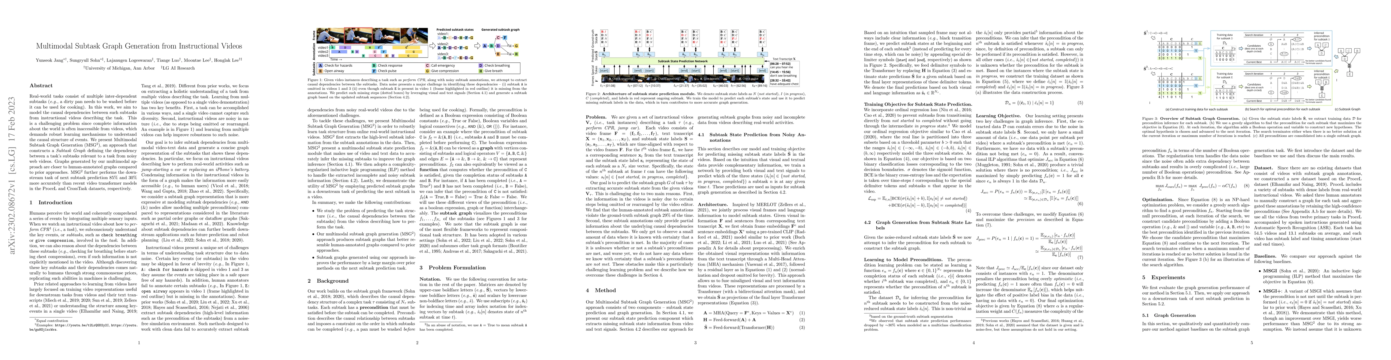 Thumbnail for Multimodal Subtask Graph Generation from Instructional Videos