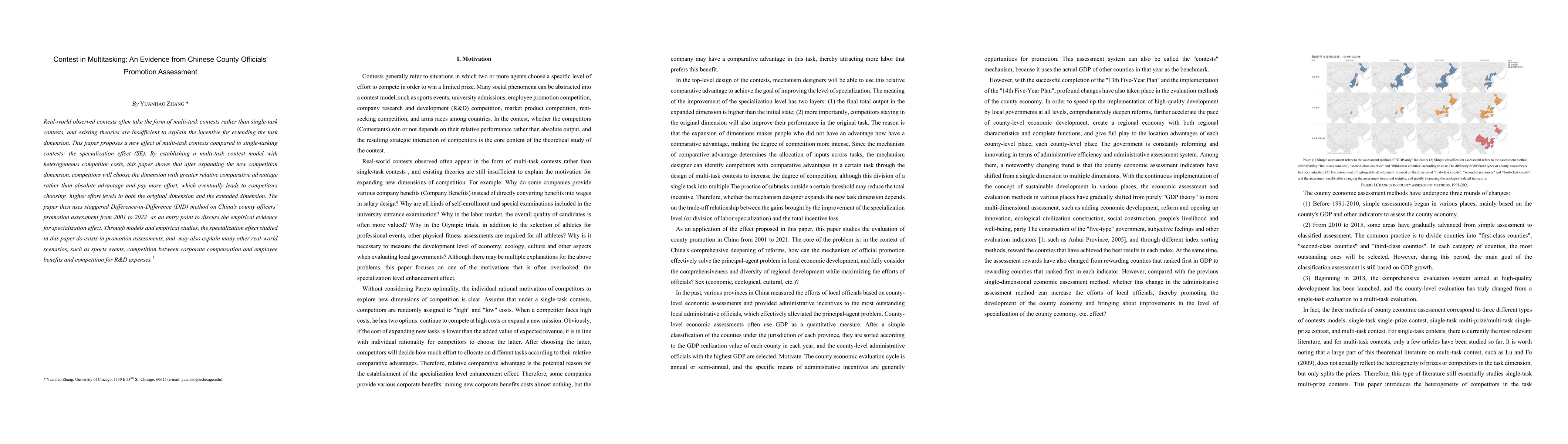 Thumbnail for Contest in Multitasking: An Evidence from Chinese County Officials'
  Promotion Assessment