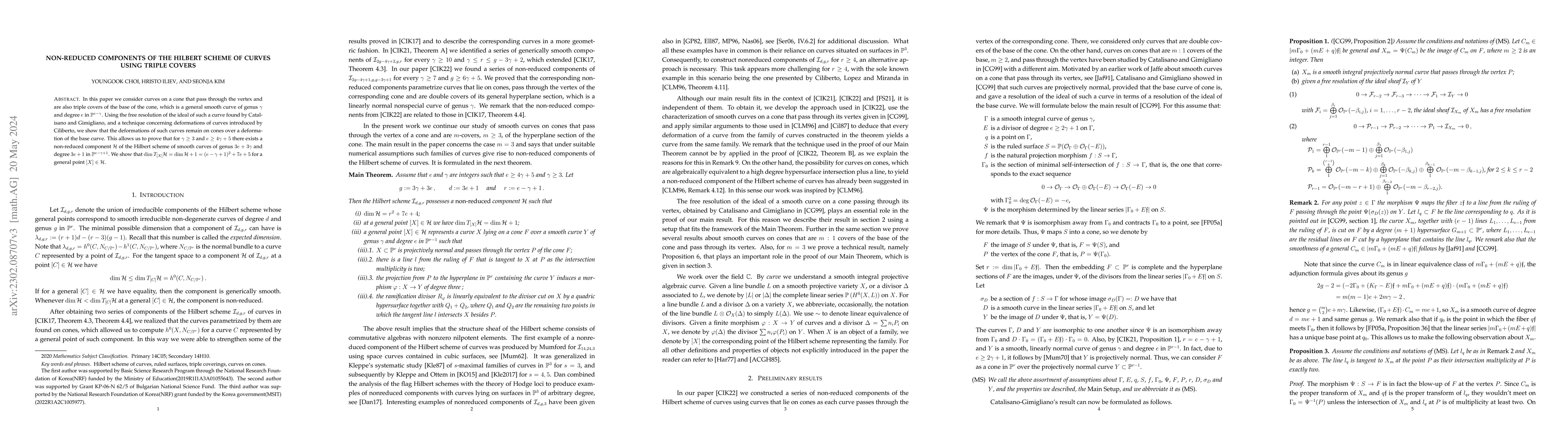 Thumbnail for Non-reduced components of the Hilbert scheme of curves using triple
  covers
