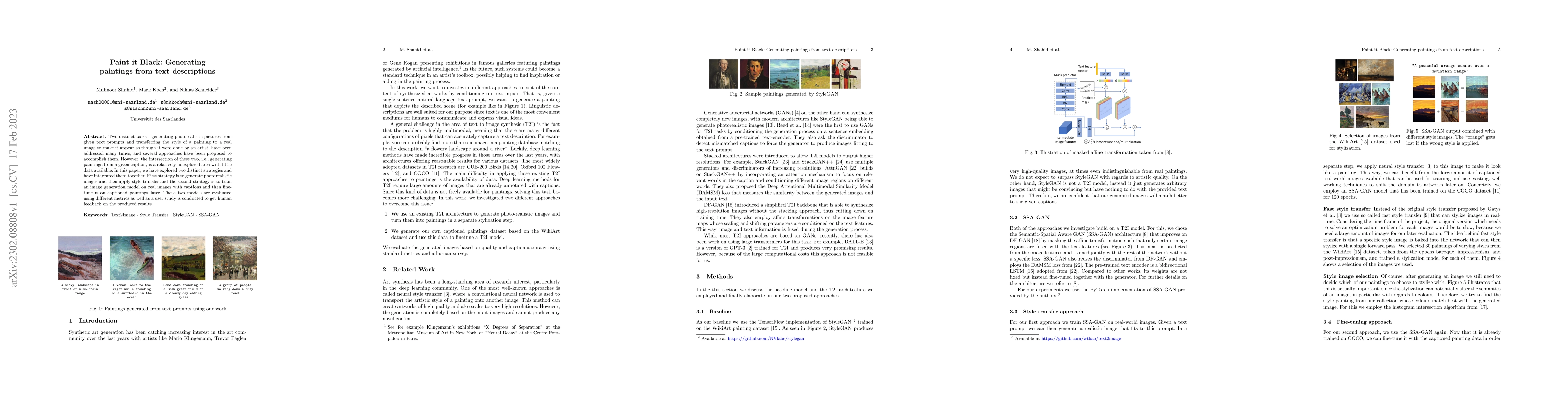 Thumbnail for Paint it Black: Generating paintings from text descriptions
