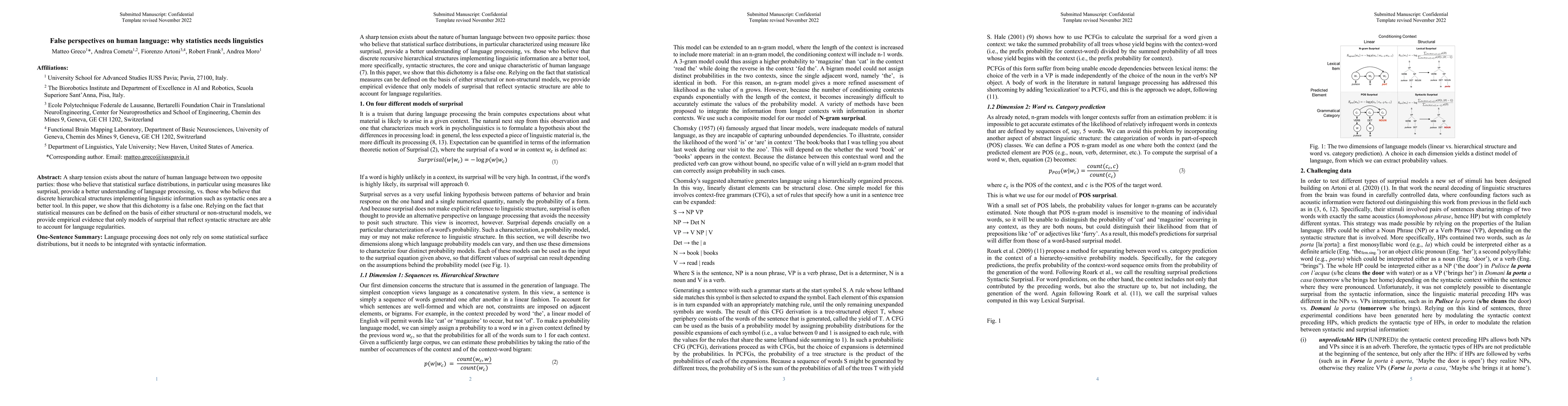 Thumbnail for False perspectives on human language: why statistics needs linguistics