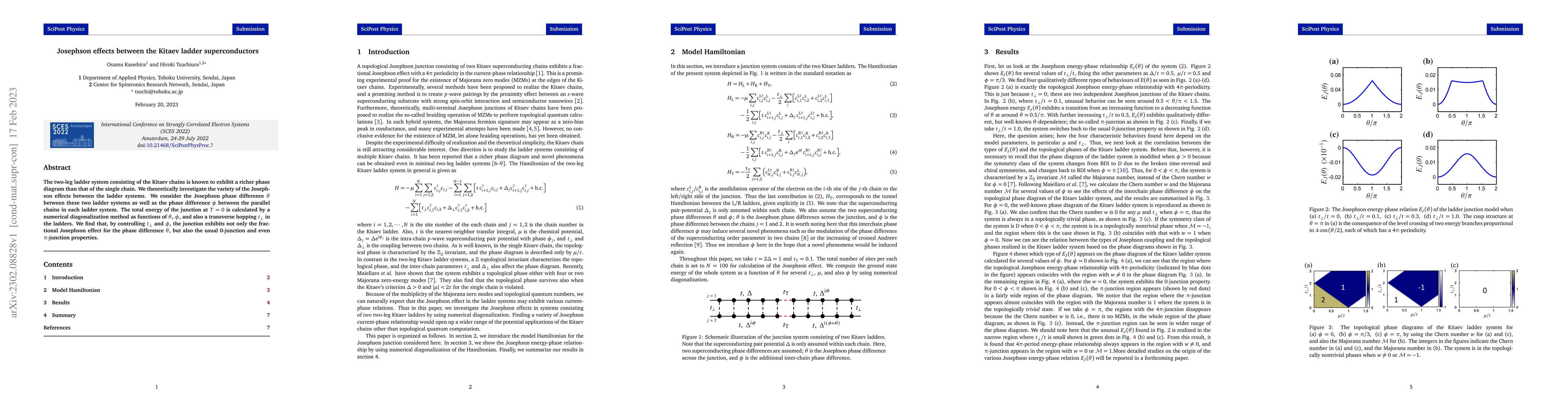 Thumbnail for Josephson effects between the Kitaev ladder superconductors