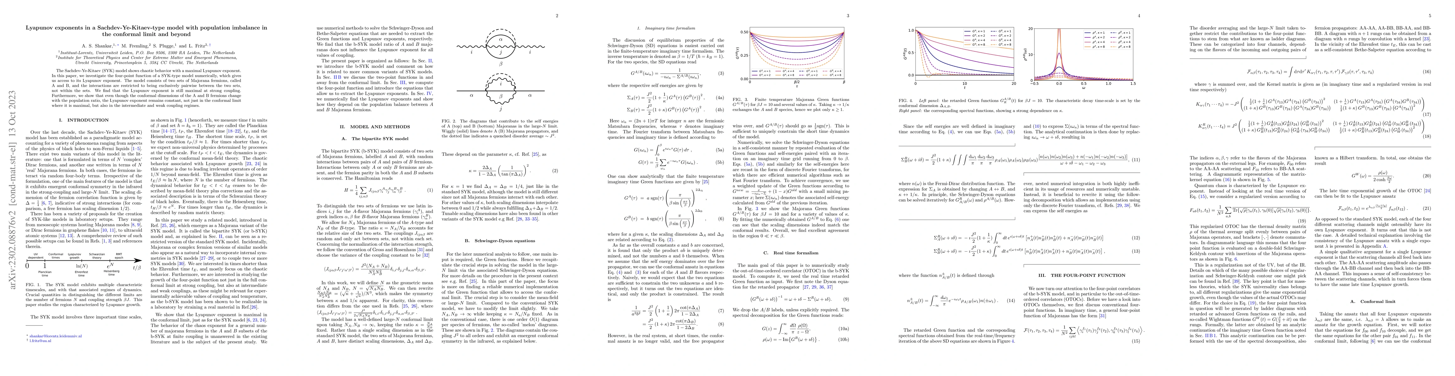 Thumbnail for Lyapunov exponents in a Sachdev-Ye-Kitaev-type model with population
  imbalance in the conformal limit and beyond