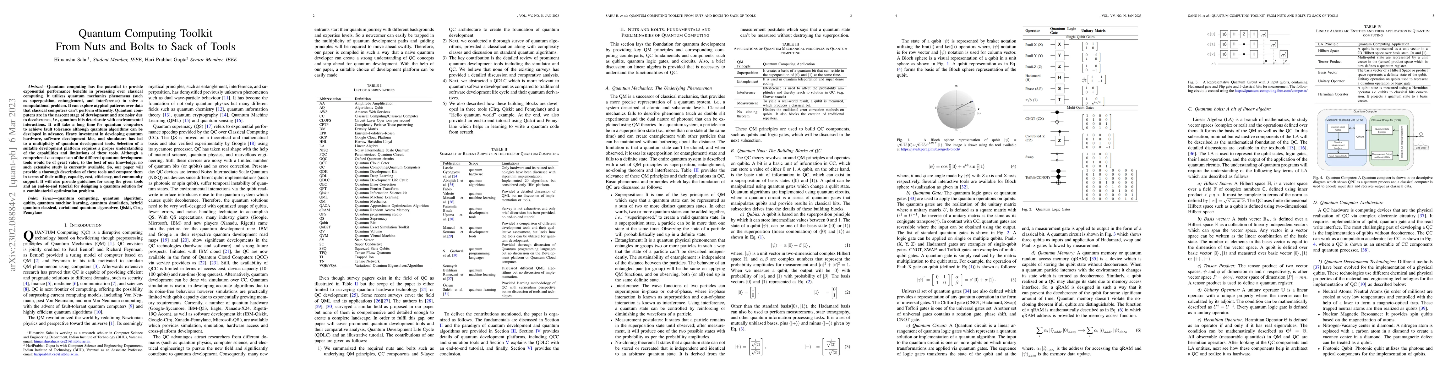 Thumbnail for Quantum Computing Toolkit From Nuts and Bolts to Sack of Tools