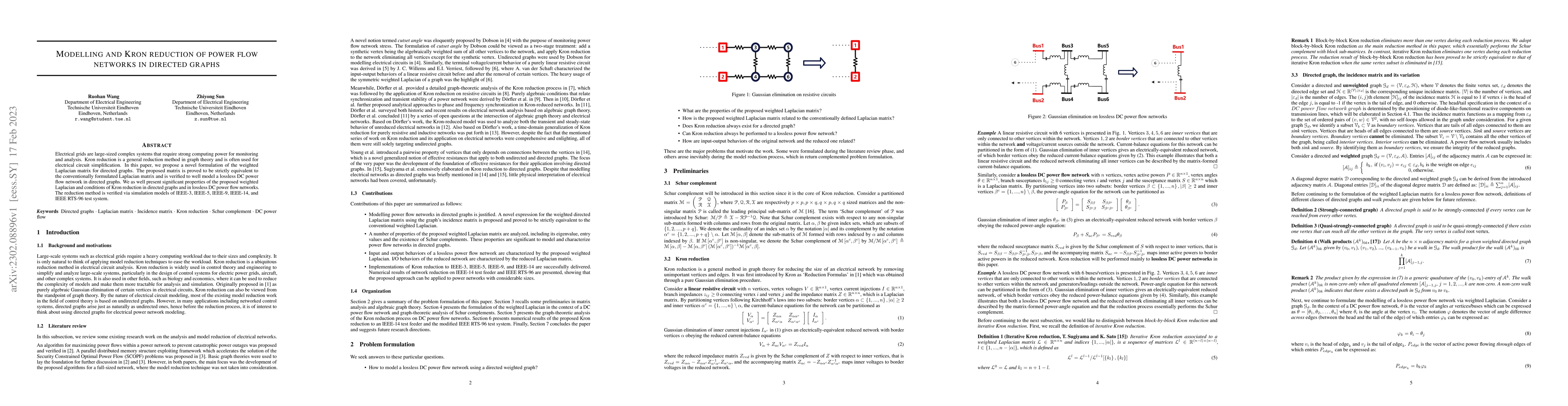 Thumbnail for Modelling and Kron reduction of power flow networks in directed graphs