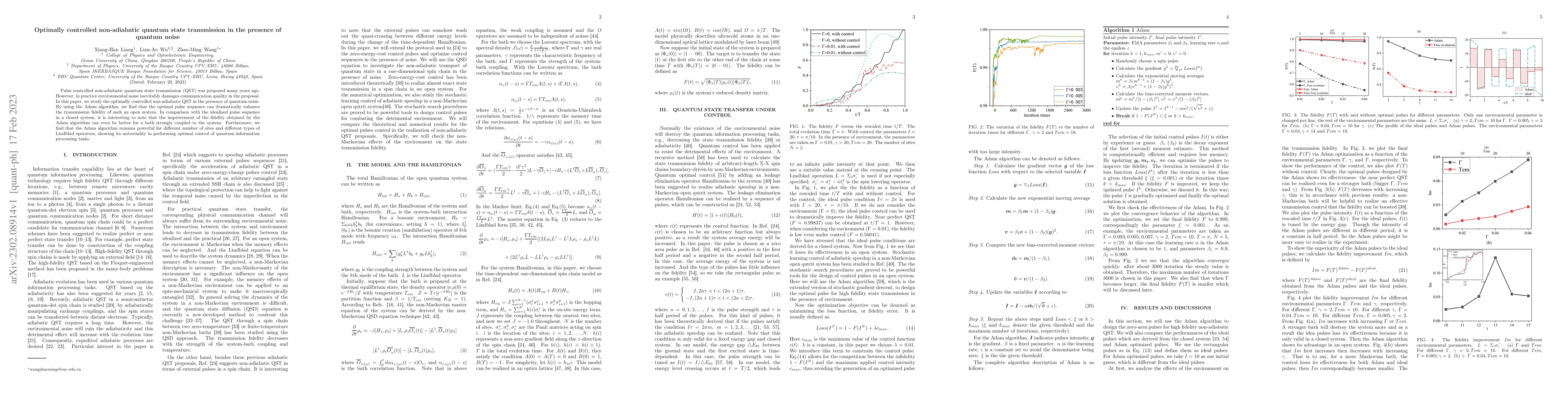 Thumbnail for Optimally controlled non-adiabatic quantum state transmission in the
  presence of quantum noise