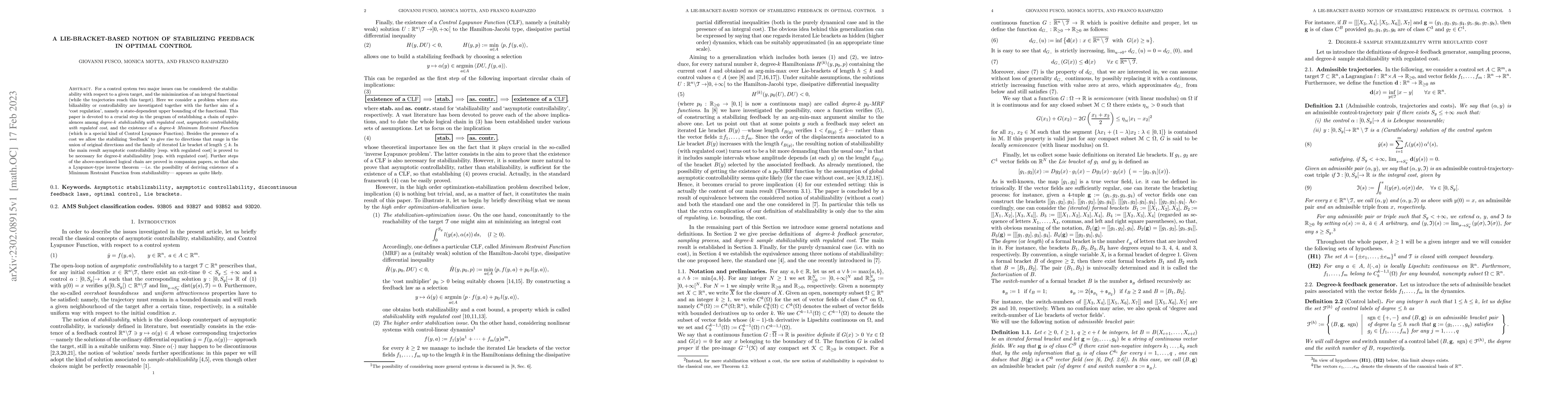 Thumbnail for A Lie-bracket-based notion of stabilizing feedback in optimal control
