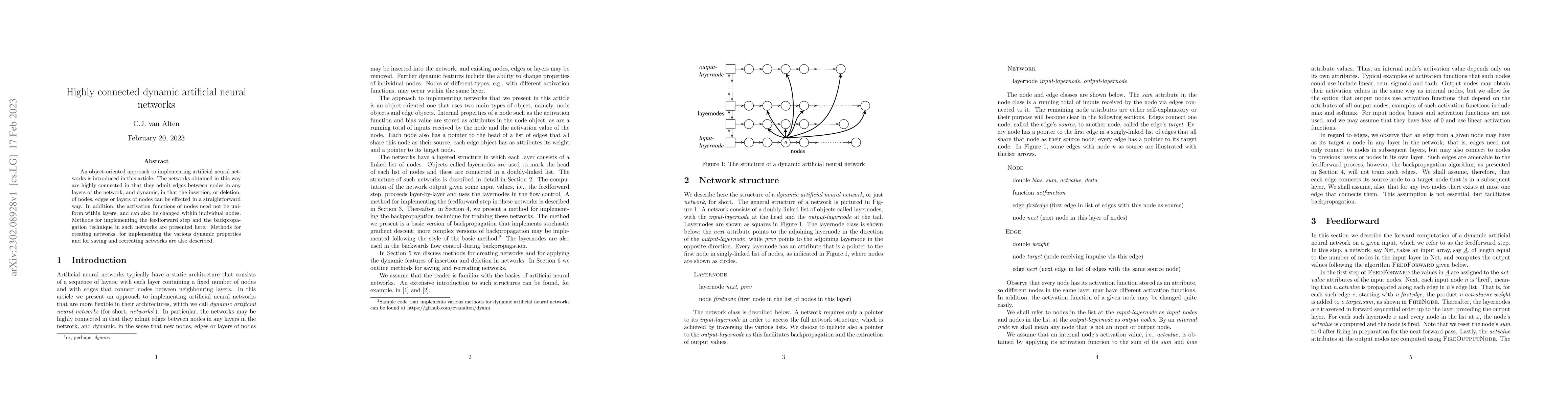 Thumbnail for Highly connected dynamic artificial neural networks