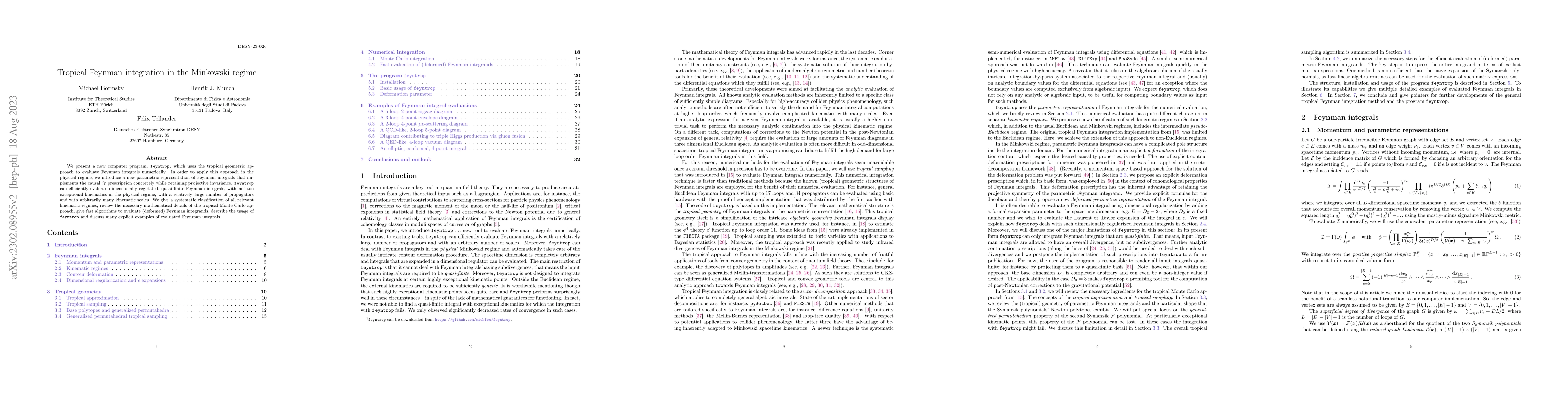 Thumbnail for Tropical Feynman integration in the Minkowski regime