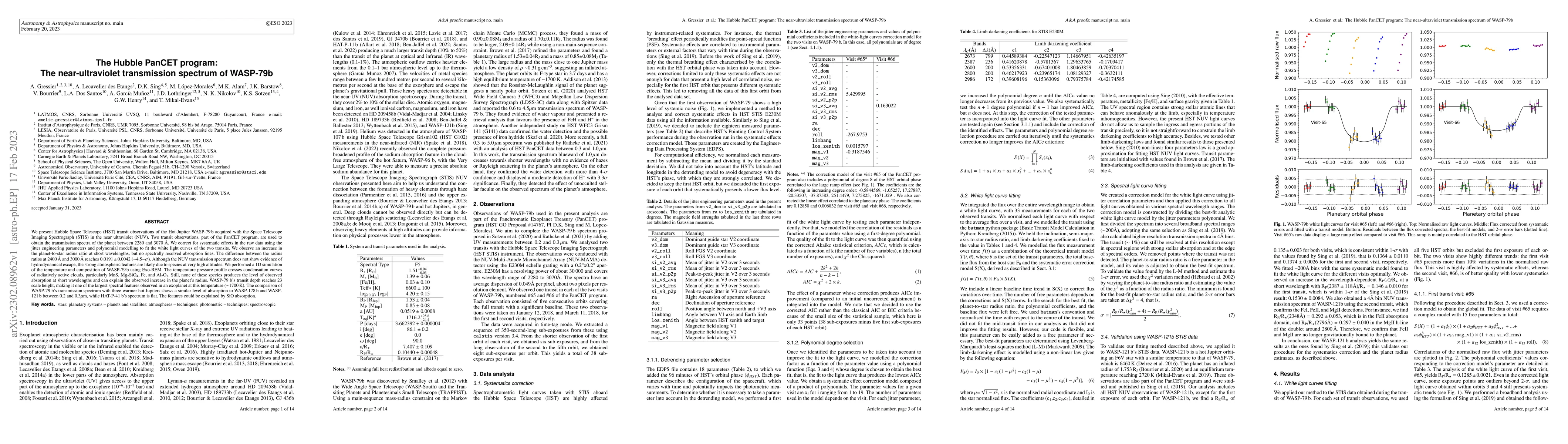 Thumbnail for The Hubble PanCET program: The near-ultraviolet transmission spectrum of
  WASP-79b