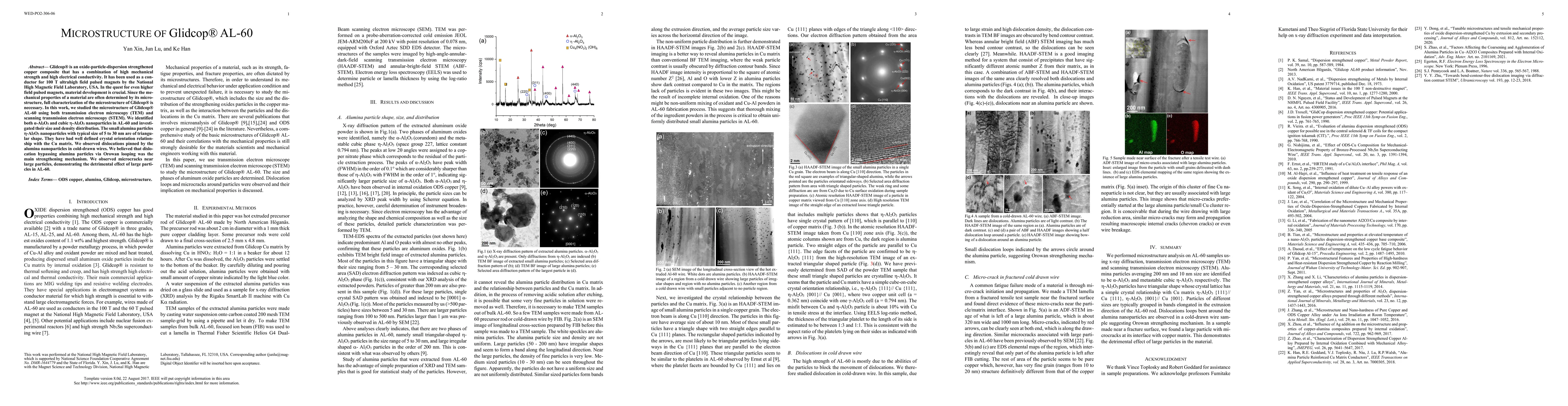 Thumbnail for MICROSTRUCTURE OF Glidcop AL-60