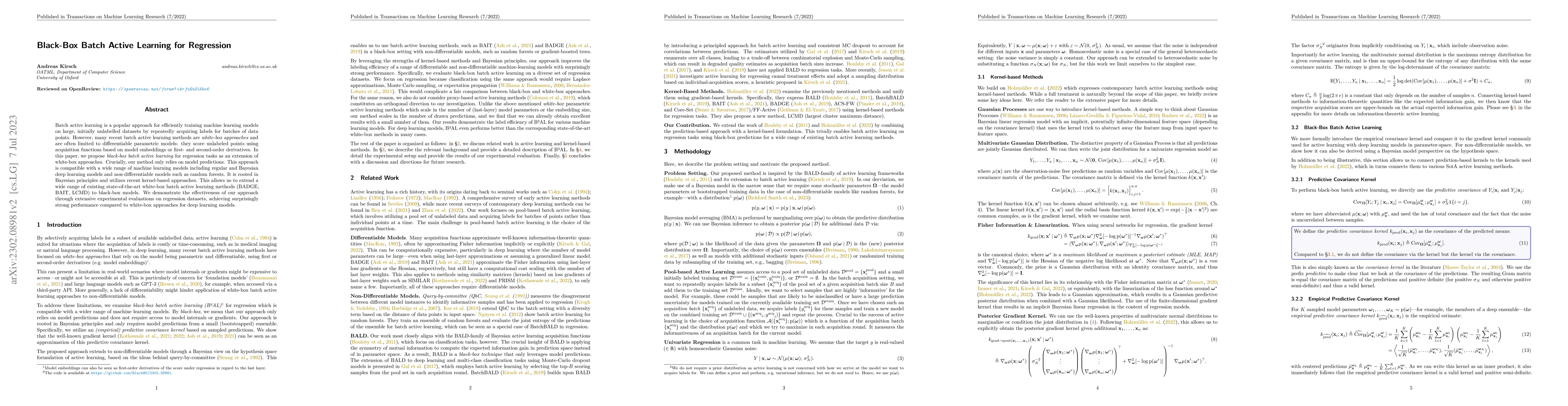 Thumbnail for Black-Box Batch Active Learning for Regression